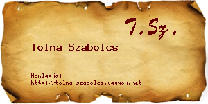 Tolna Szabolcs névjegykártya